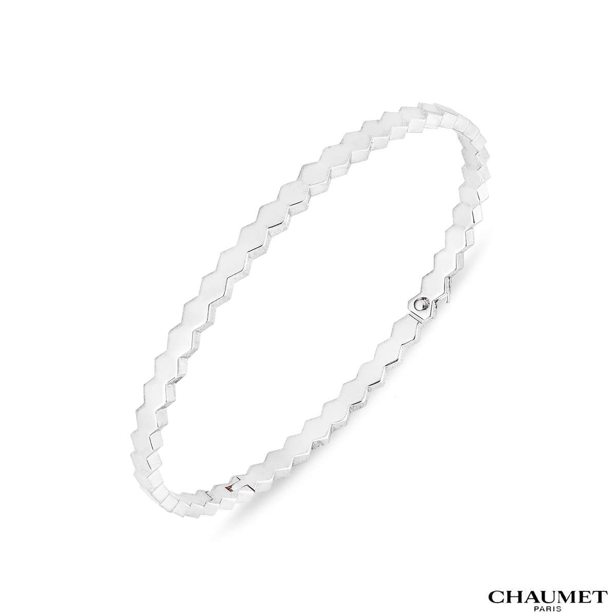 Chaumet White Gold Plain Bee de Chaumet Bracelet 083435